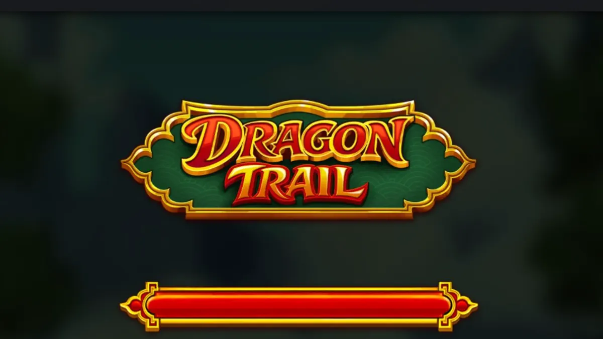 O slot Dragon Trail apresentando dragões dourados e símbolos brilhantes em uma interface de 5x5